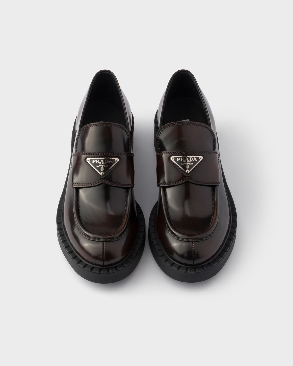 Prada ლოფერები Chocolate