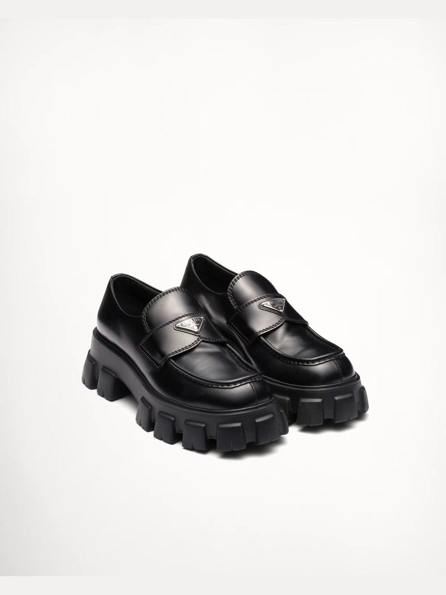 Monolith Brushed Leather Loafers