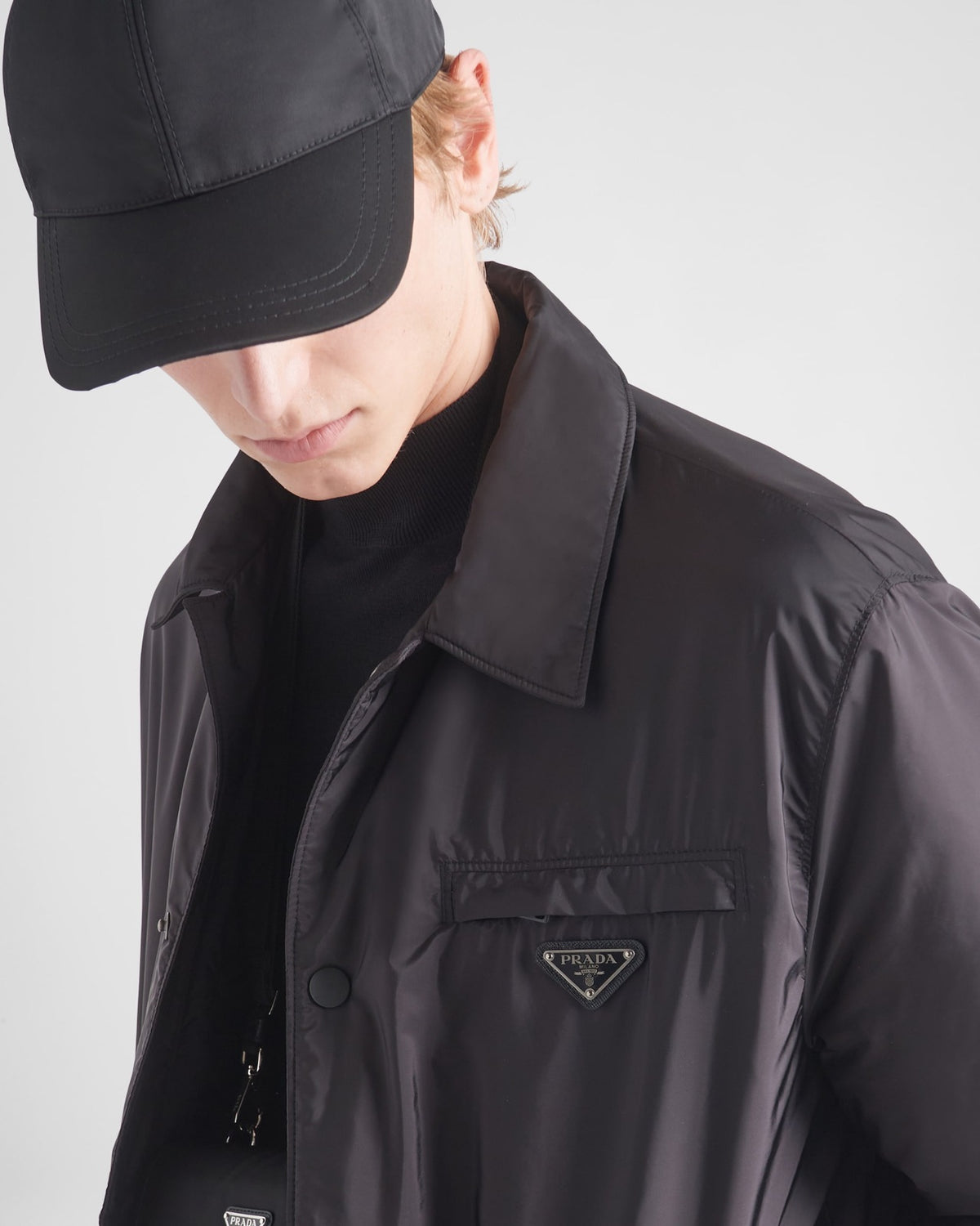 Prada მოკლე ქურთუკი Re-Nylon
