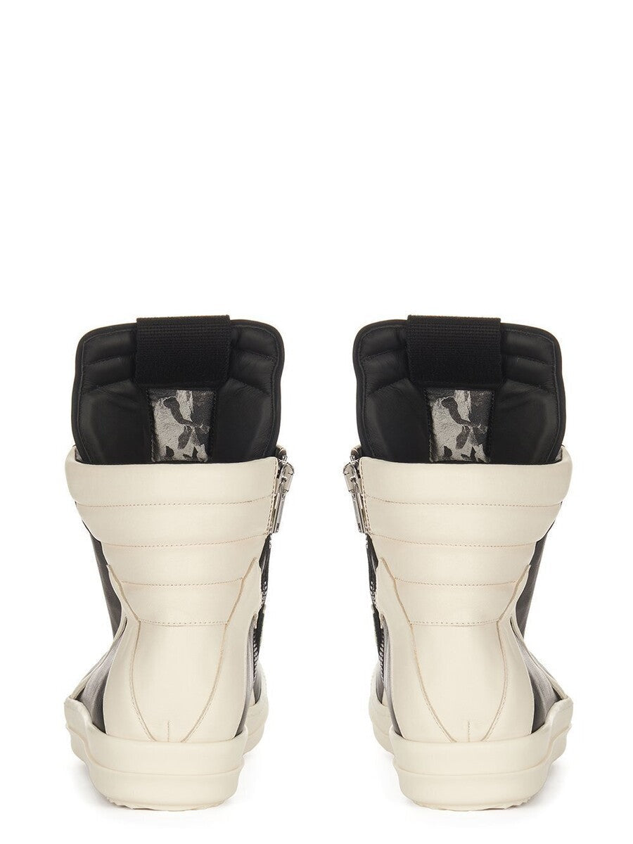 Rick Owens ტყავის მაღალი კედები Geobasket