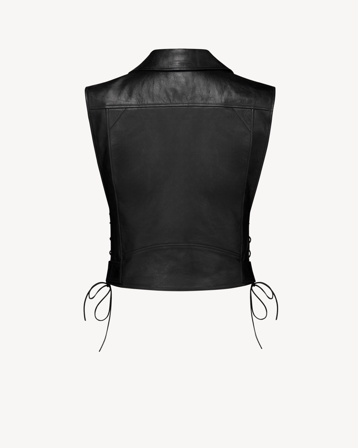 Saint Laurent ტყავის ბაიკერის ჟილეტი