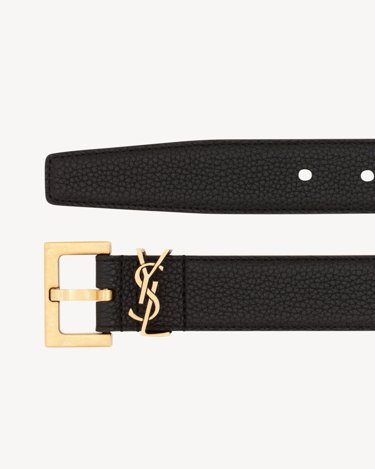 Saint Laurent ტყავის ქამარი Cassandre