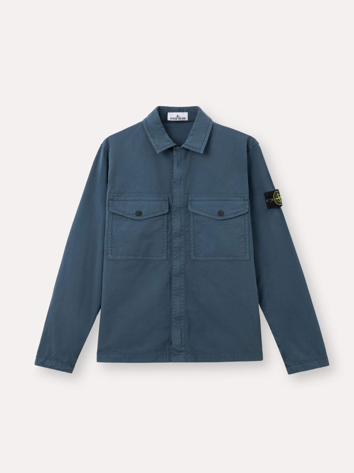 Stone Island ბამბის პერანგი-ქურთუკი ელვით 1200003