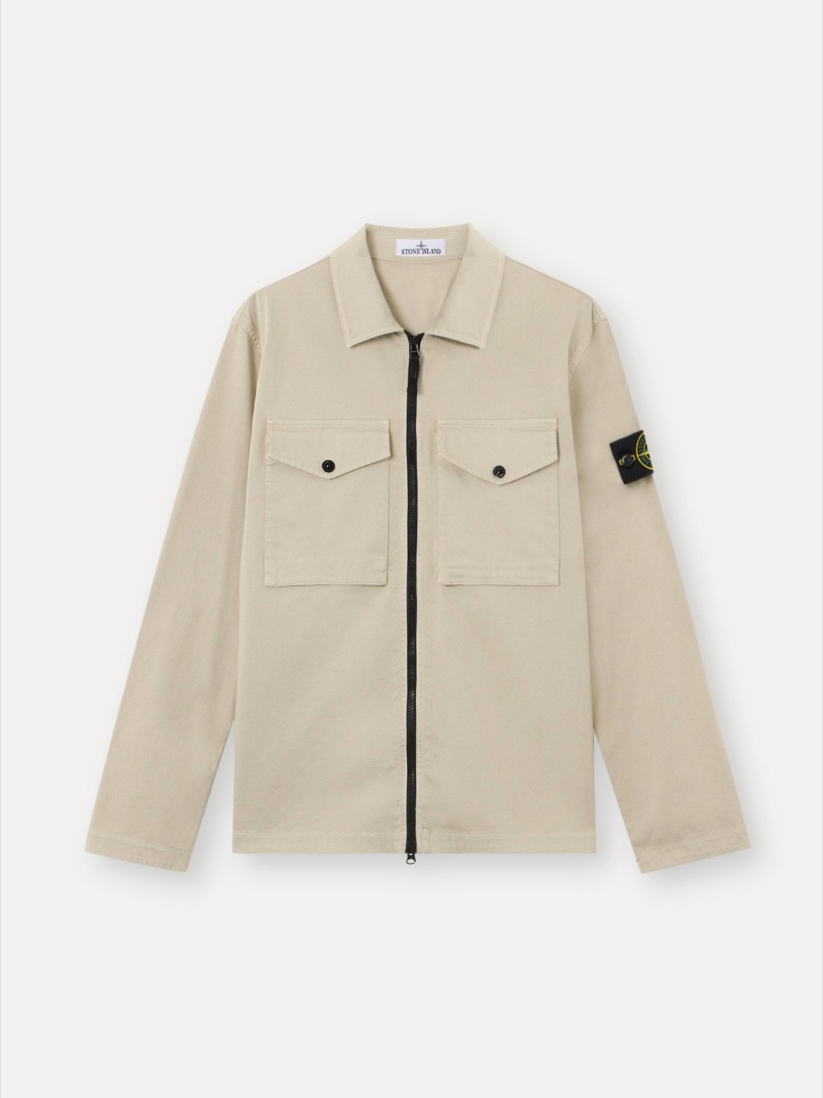 Stone Island ბამბის პერანგ-ქურთუკი ელვით 1200010