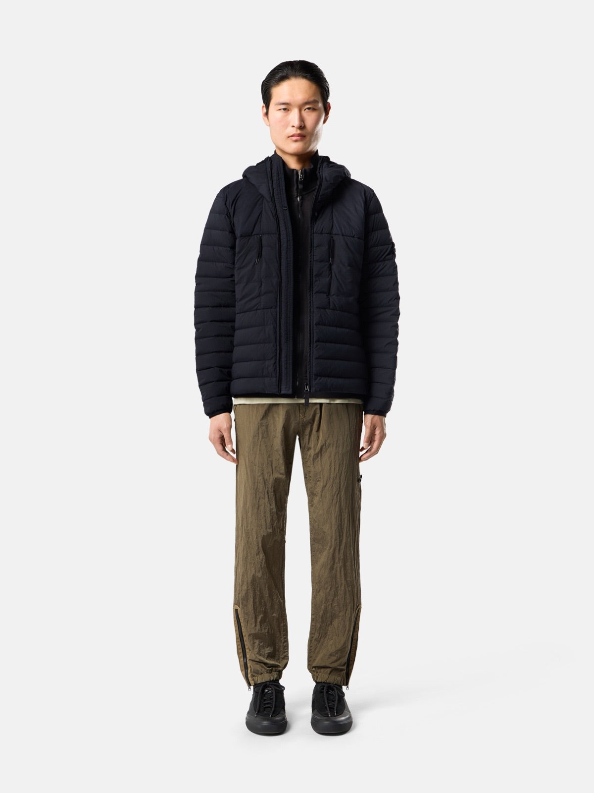 Stone Island ღინღლის ქურთუკი კაპიუშონით 4100107