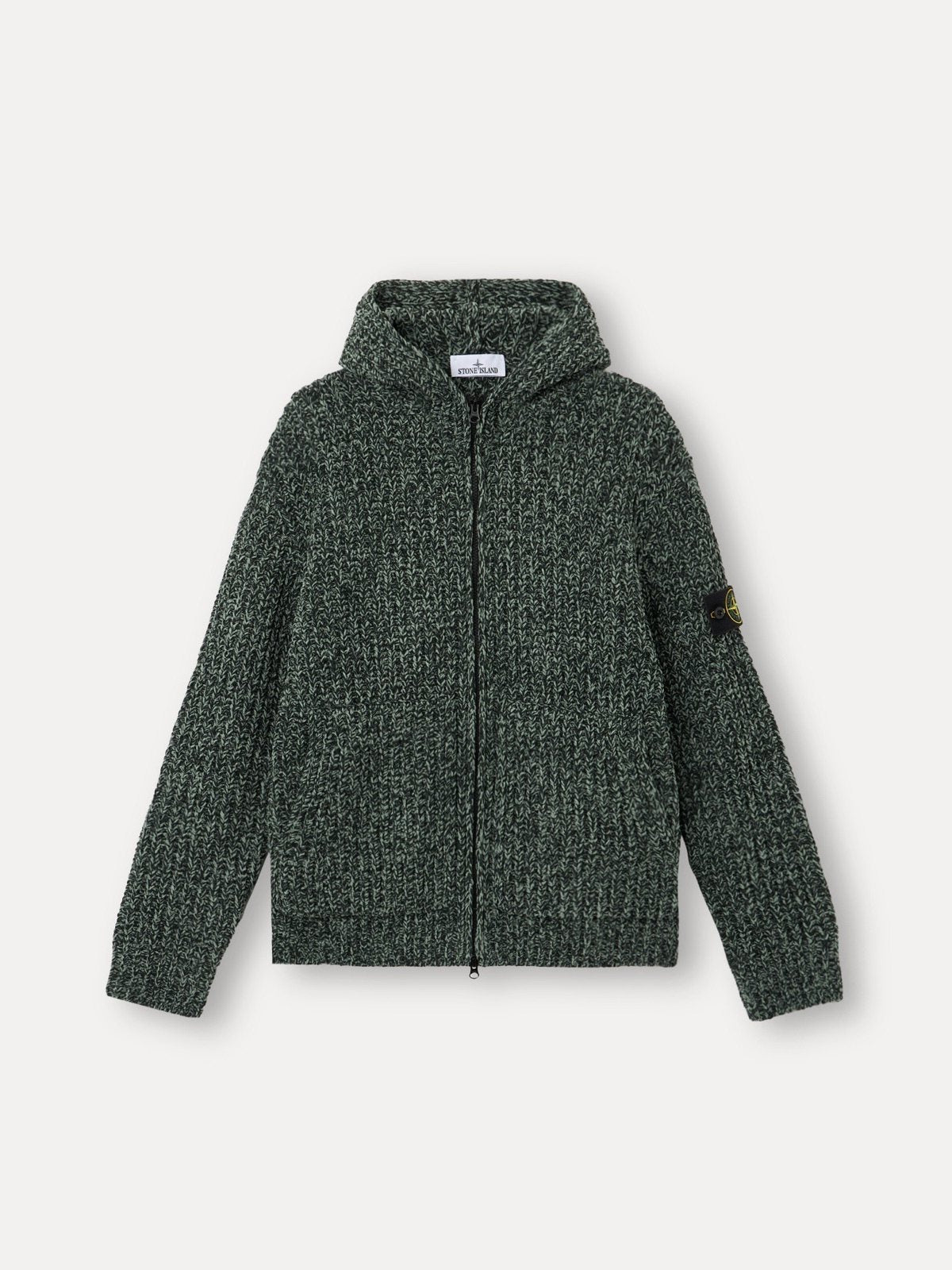 Stone Island ნაქსოვი ჰუდი ელვით 5100065