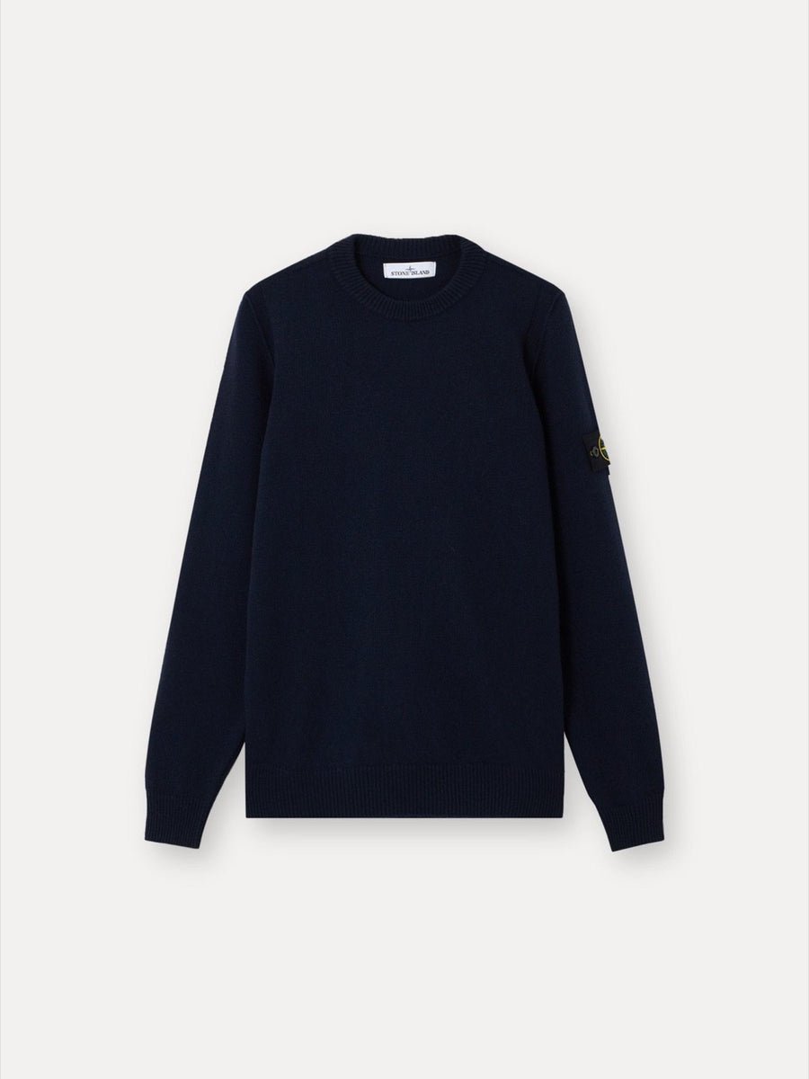Regular Fit Crewneck Sweater with Ribbed Trims 5100072 Lambswool