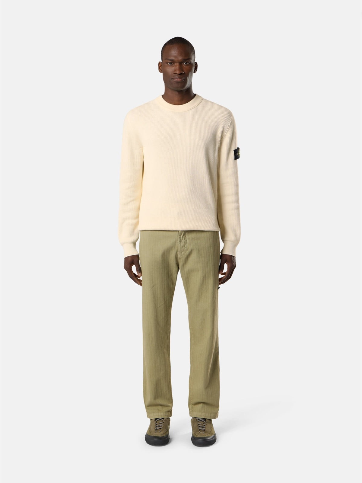 Stone Island ზოლიანი ბამბის სვიტერი 5100154