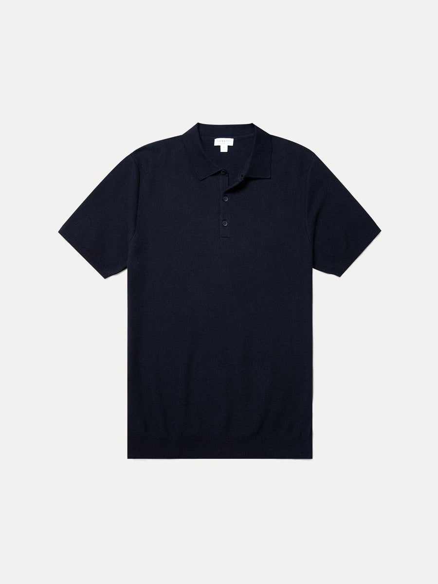Cotton Knit Polo Shirt