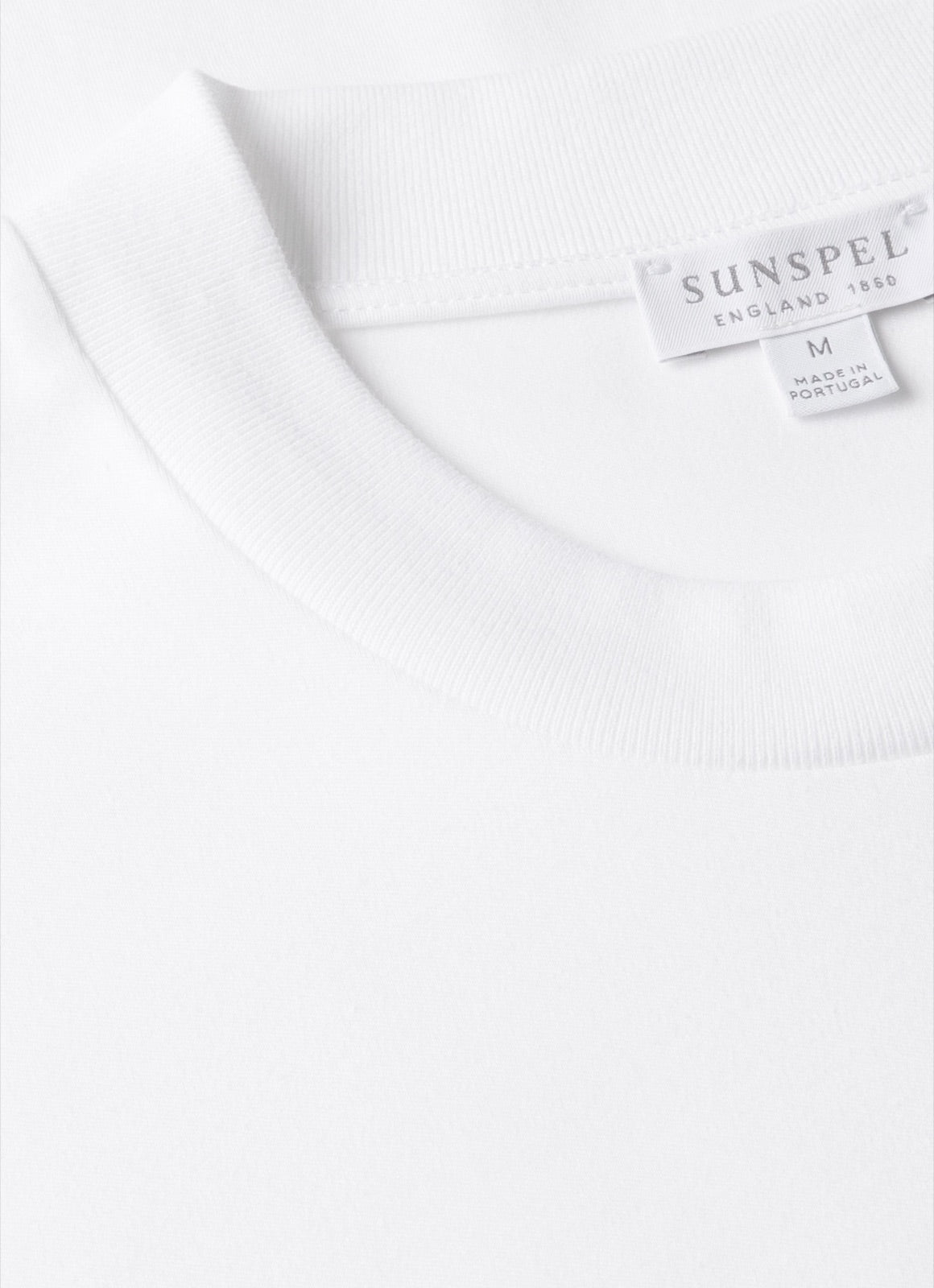 Sunspel სქელი თეთრი მაისური