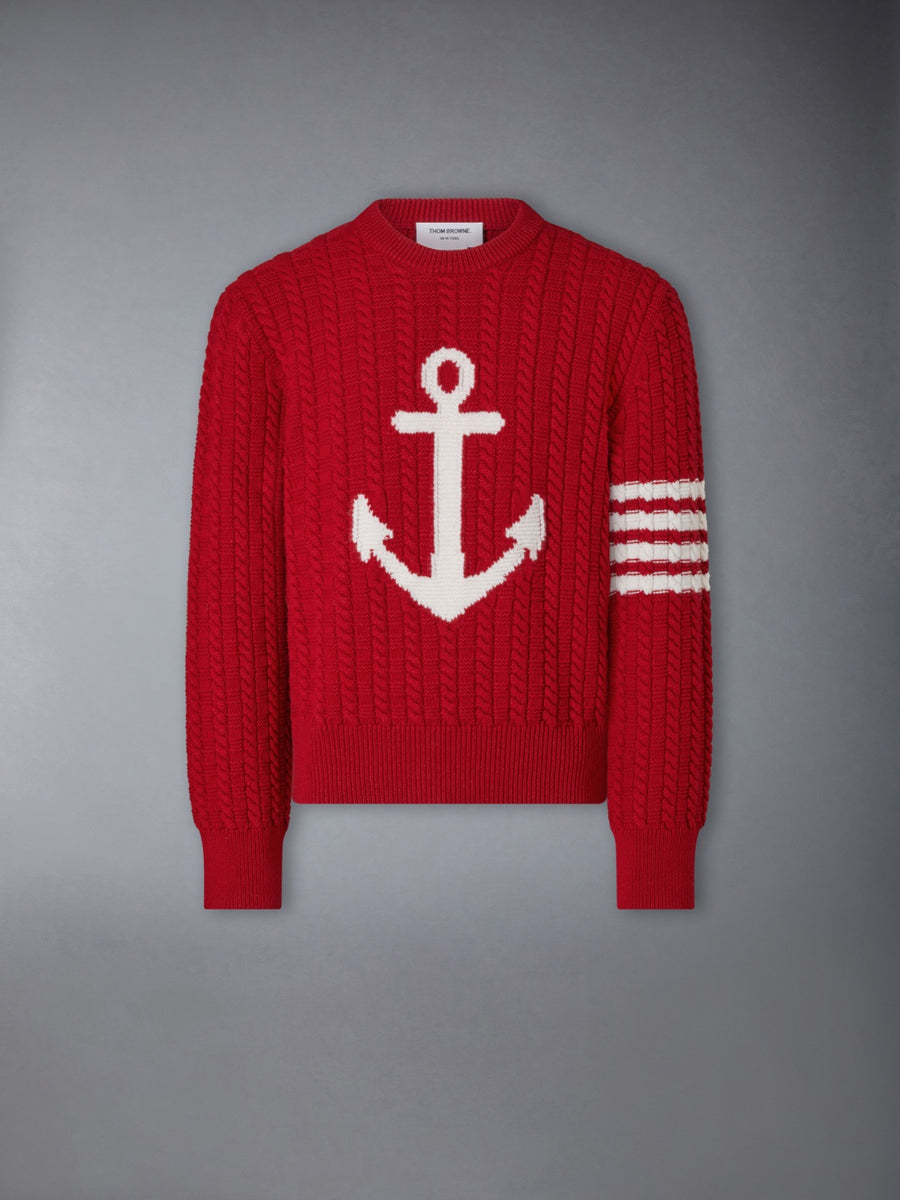 Anchor Intarsia Wool Sweater