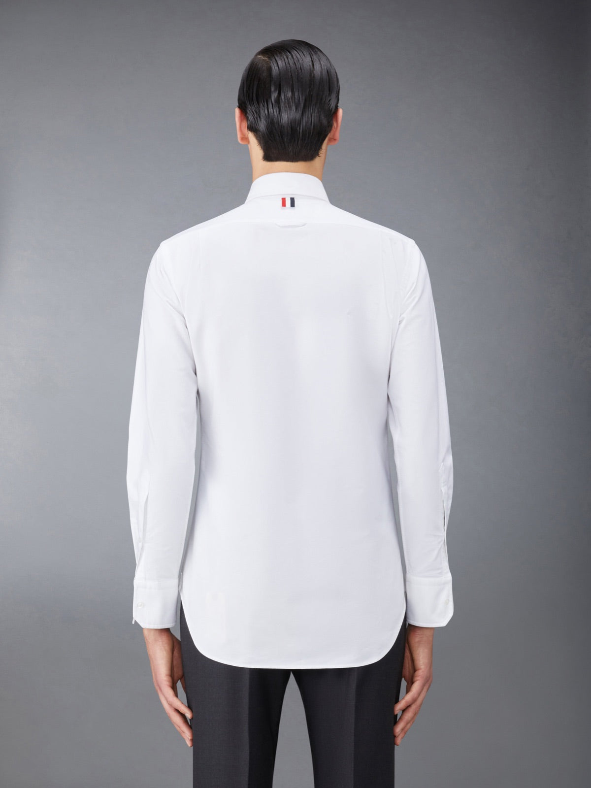 Thom Browne თეთრი ოქსფორდის პერანგი