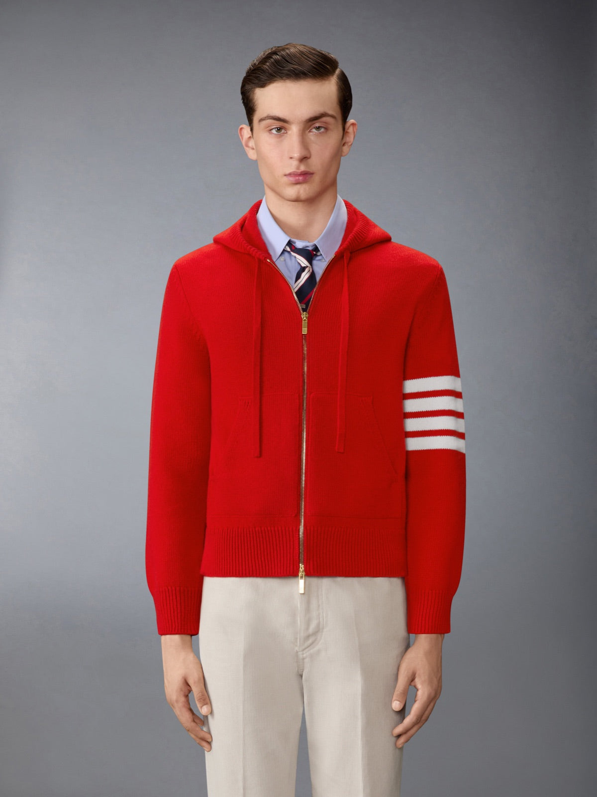 Thom Browne მერინოს ჰუდი ელვით Hector