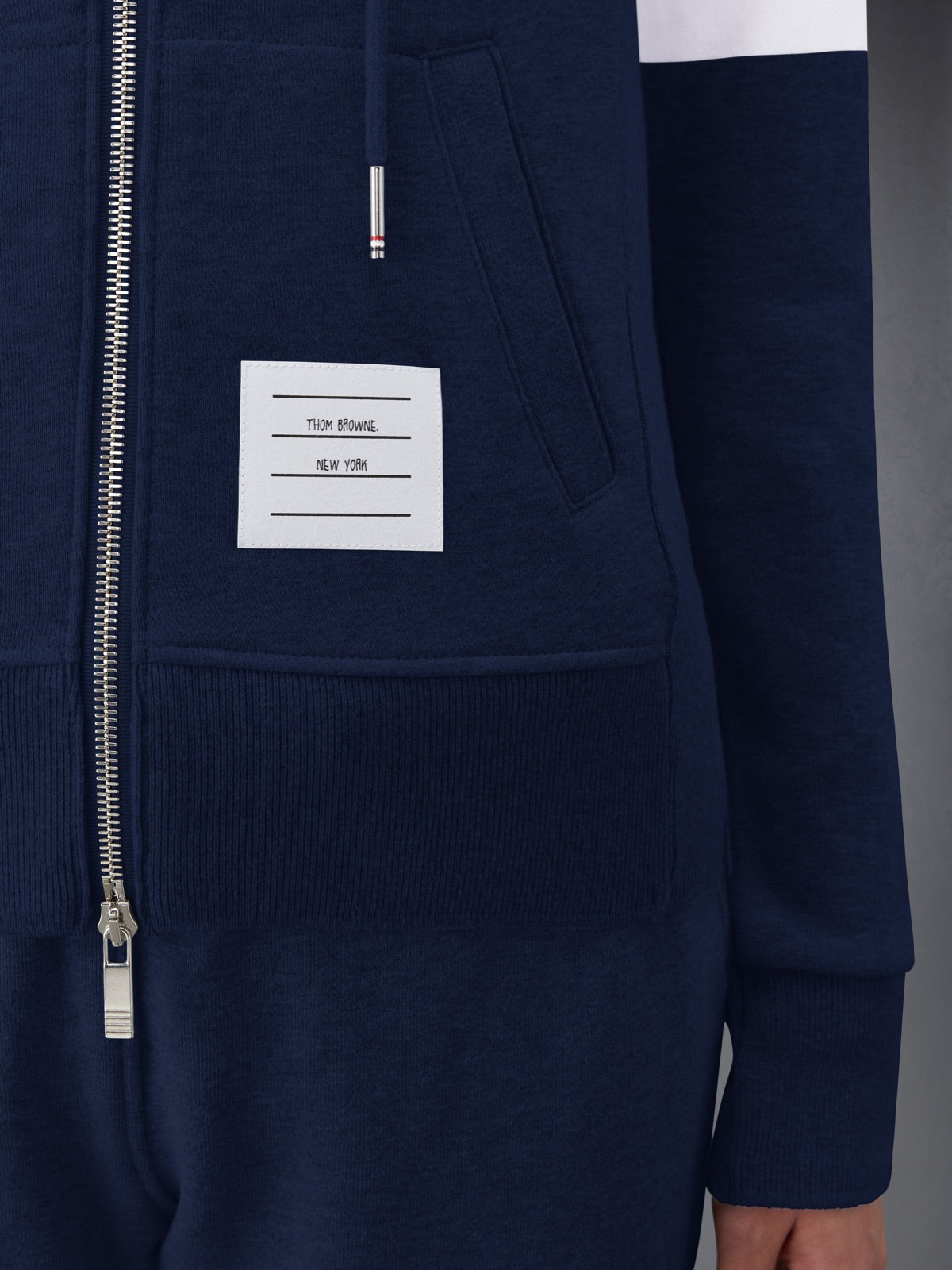 Thom Browne ჰუდი ელვით 4-Bar