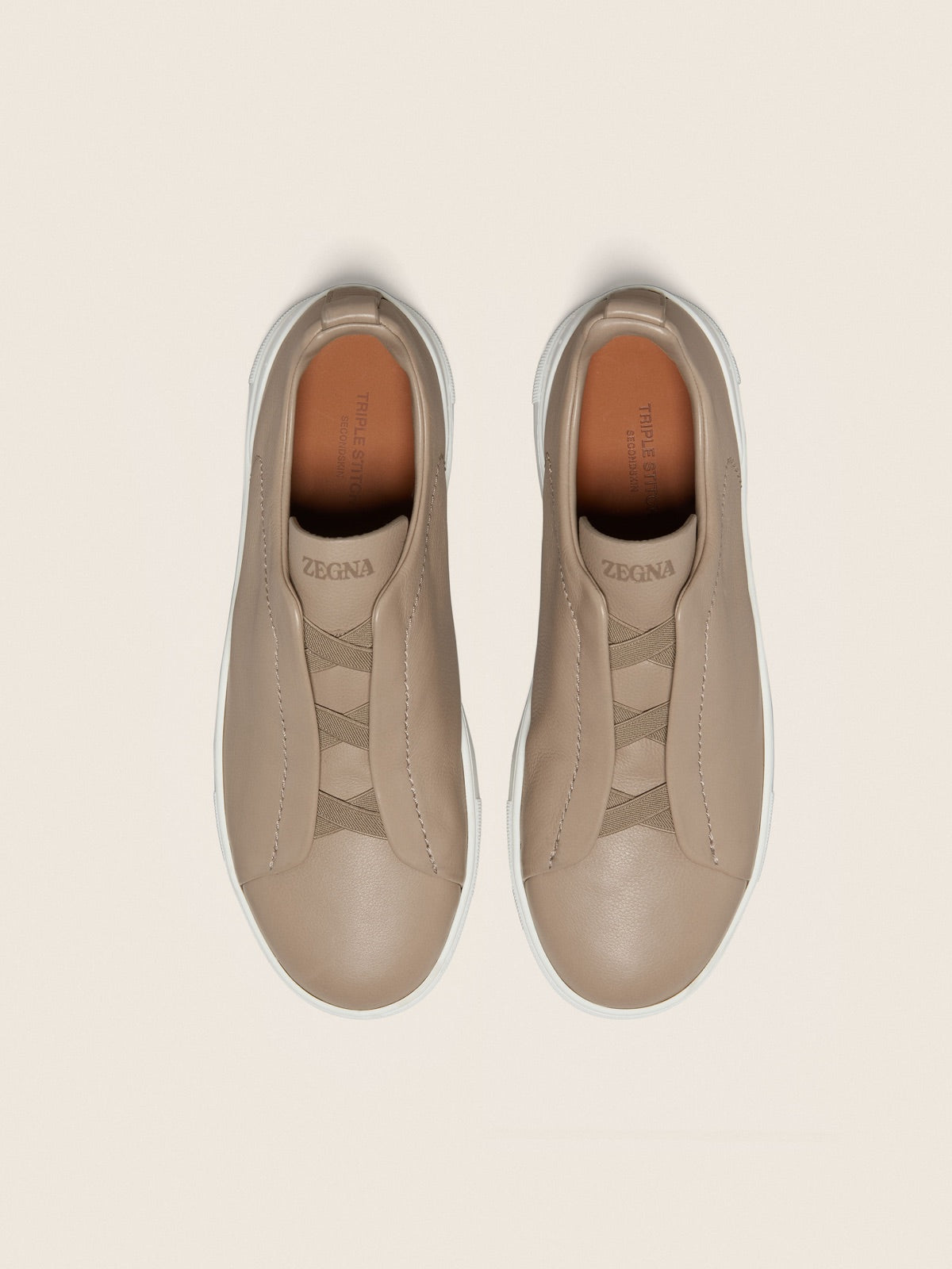 Zegna ტყავის კედები Triple Stitch